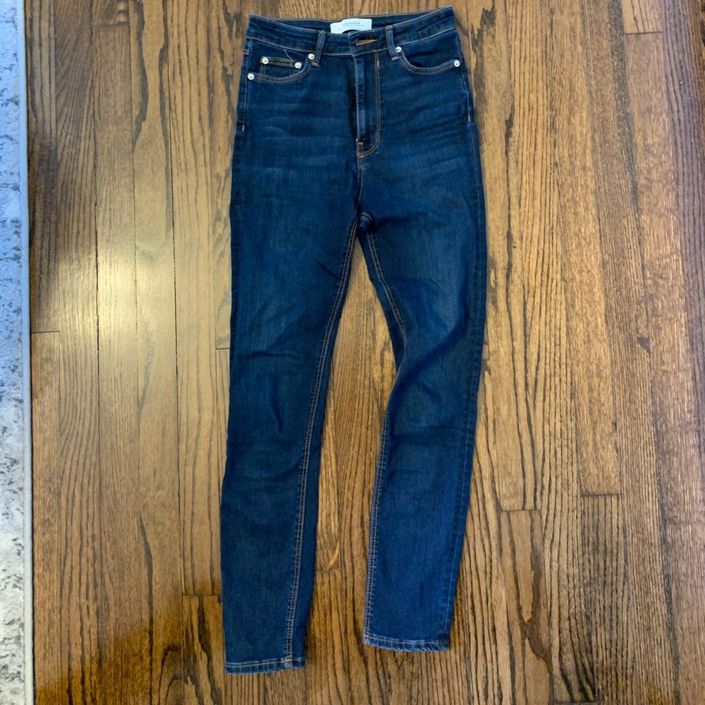 Zara premium denim high waist skinny jean